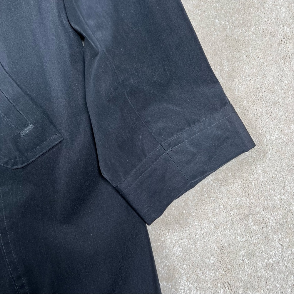 Relativity Jacket Black Button Front Collared Pol… - image 6